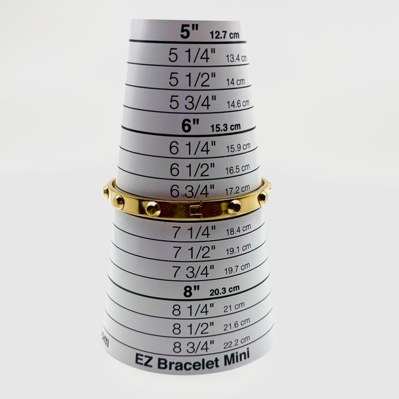 Michael Kors Yellow Gold Astor Stud Buckle Bangle Bracelet - Picture 5 of 7